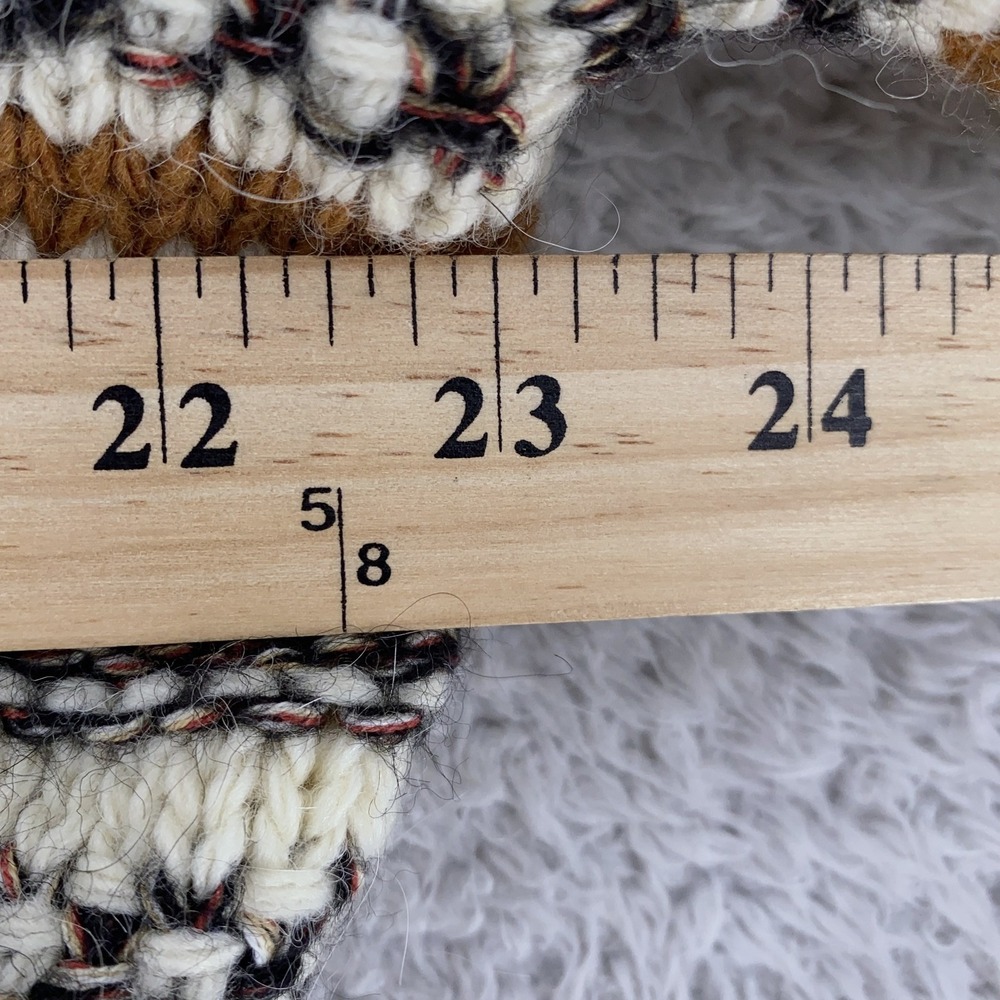 Elsamanda Chunky Knit‎ Wool Blend Sweater Womens BOXY Small Italy Pullover - Picture 5 of 9